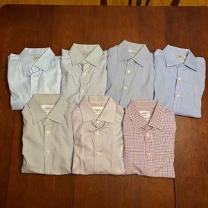 Charles Tyrwhitt Men’s 7-Pack Non Iron Slim Fit Dress Shirts